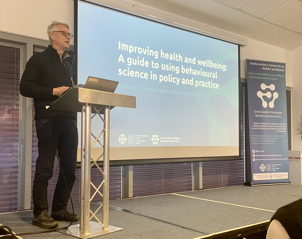 Image of Professor Robert West at a recent community of practice event.