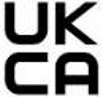 Marc diogelwch UKCA (UK Conformity Assessed) a ddefnyddir i ddangos bod cynnyrch yn bodloni safonau rheoleiddiol y DU.